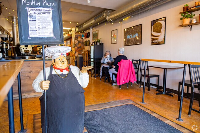 Patrons enjoy coffee and conversation inside the La Cosecha Coffee Roasters in Maplewood.