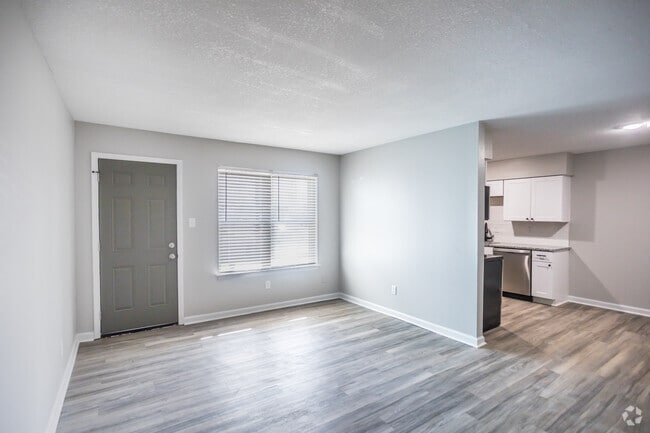 1BR, 1BA - 550SF - Living Area - The Den Apartments, Bldg 3562