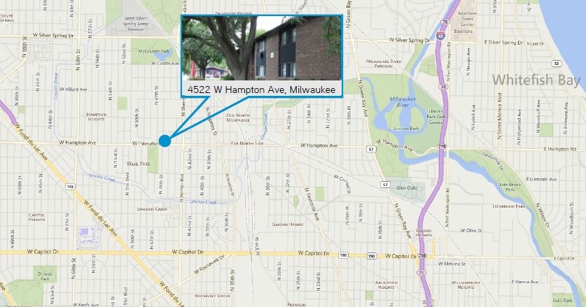 Location Map - 4522 W Hampton Ave
