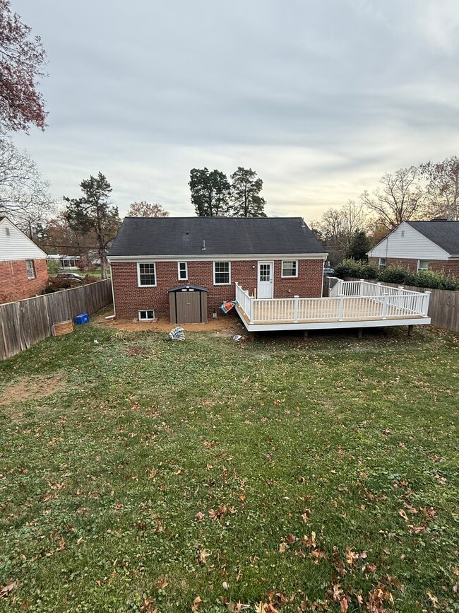 Back - new shed added/regraded - 4915 Strathmore Ave