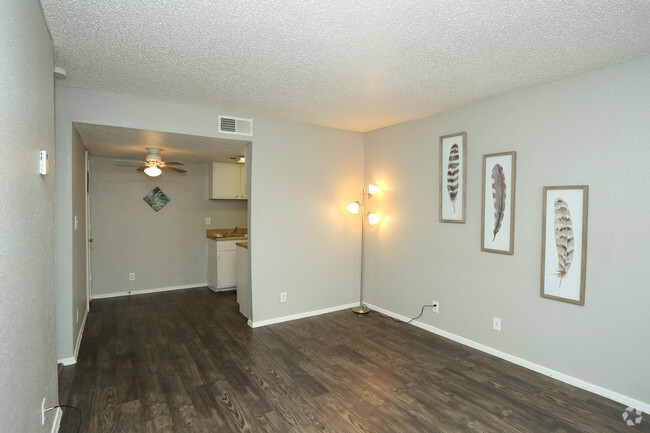 0BR - 500SF - Living Area - Tower Crossing Apartments