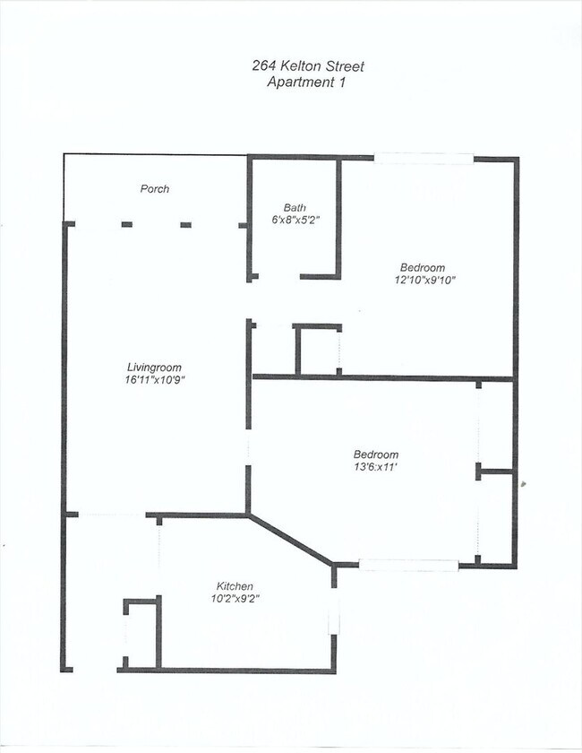 Photo - No Brokers Fee, Large Unit in Allston, Balcony, On-Site Maintenance, Laundry, heat, Hot Water Inc... Apartment