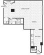 Studio, 1 Bath 757 SF E7R