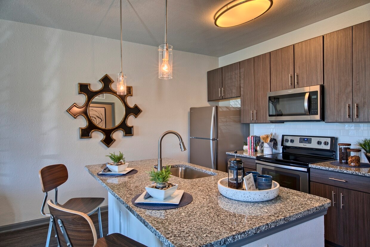 1HAB, 1BA - 805 ft² - A2 - Cocina - Venue Live Oak