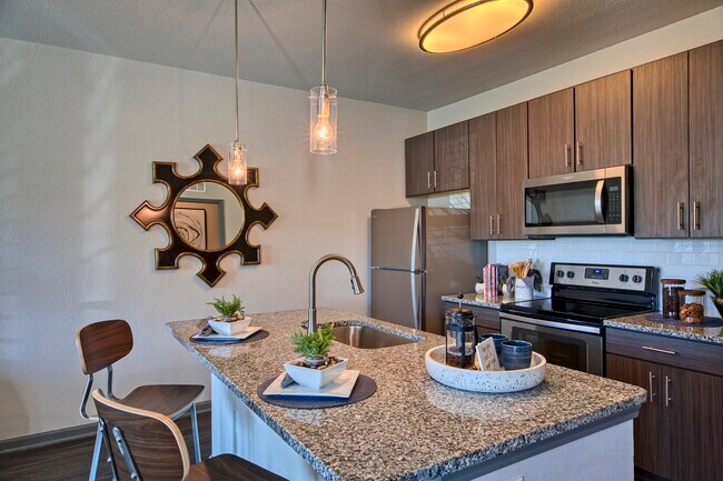 1HAB, 1BA - 805 ft² - A2 - Cocina - Venue Live Oak