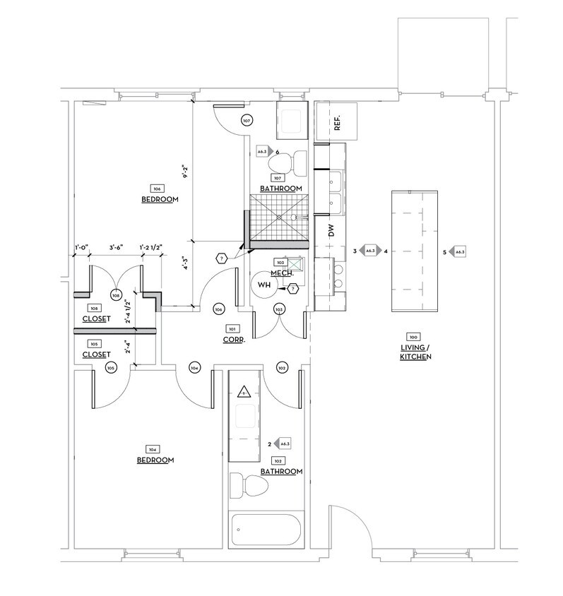 Plano de planta - Modern 1540