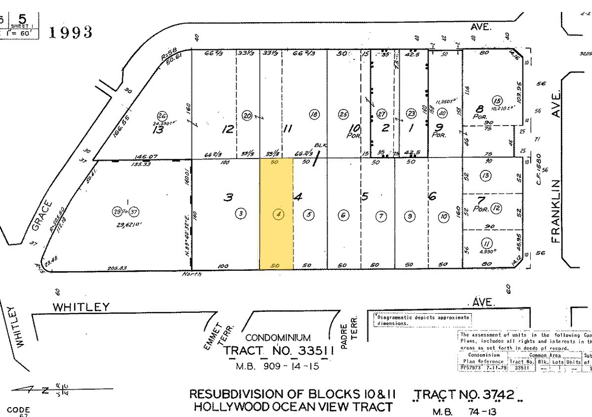 Plat Map - 1936 Whitley Ave