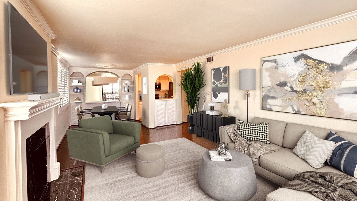 Living area - 1215 N Olive Dr