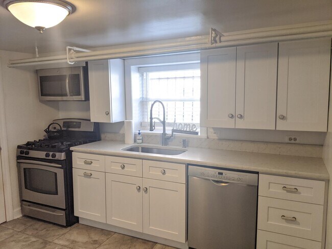 Deep single sink with garbage disposal. Best Faucet I've owened. - 3150 W Diversey Ave