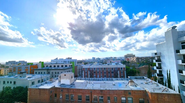 View facing west from your private balcony - 1234 Wilshire Blvd