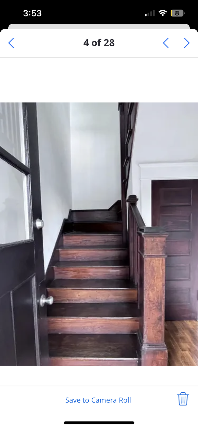 Steps leading to second floor - 207 Wilson St