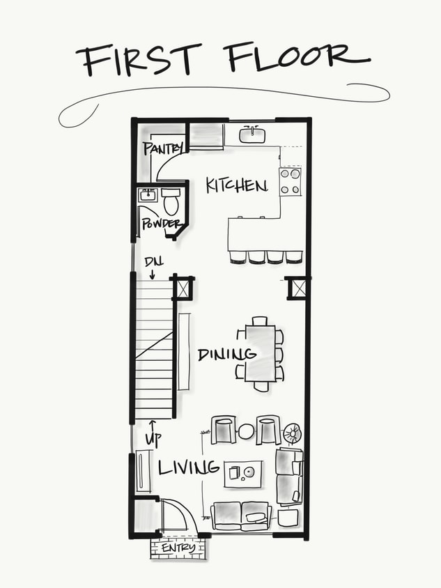 1st Floor (main living area) - 2747 Jersey Ave