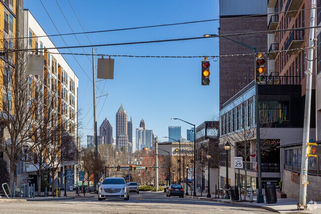 Drivers can enjoy the views of Midtown from the west side of Home Park.
