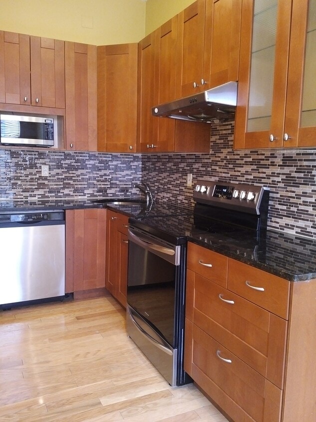 Kitchen with New Stainless Steel Stove - 111 Mulberry St