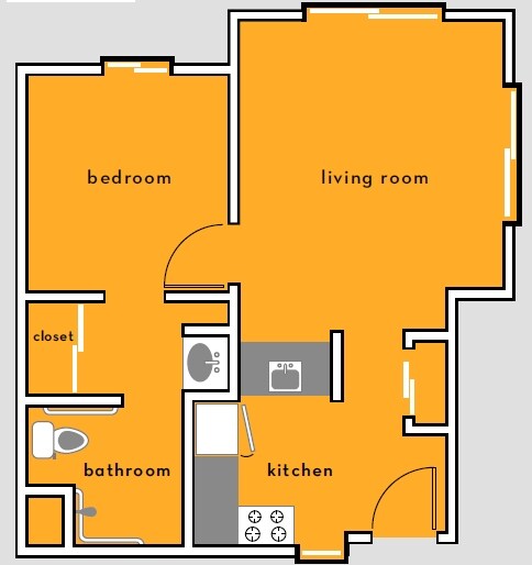 1BR/1BA - Broadmoor Plaza