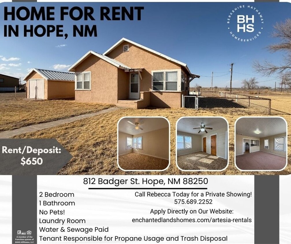 Primary Photo - 2 Bedroom, 1 Bath Home in Hope, NM