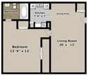 1 Bedroom 1 Bathroom