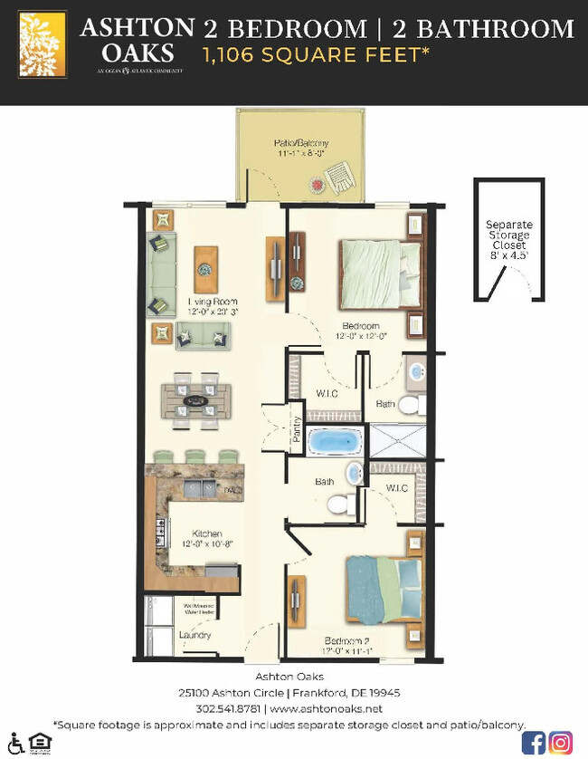 Plano de planta - Ashton Oaks