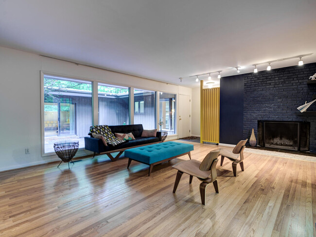 Living Room with Fireplace - 603 Rock Creek Rd