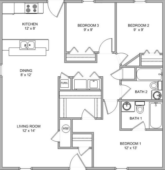 Plano de planta - North Hampton Village