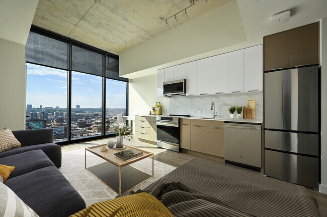 El espacio habitable de The Moten en Three Light Luxury Apartments - Three Light Luxury Apartments