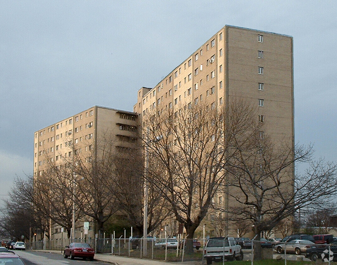 View from the southwest - Harborview Towers