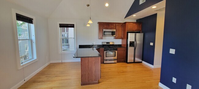 Cocina y sala de estar con techos abovedados. - 46 Newport St