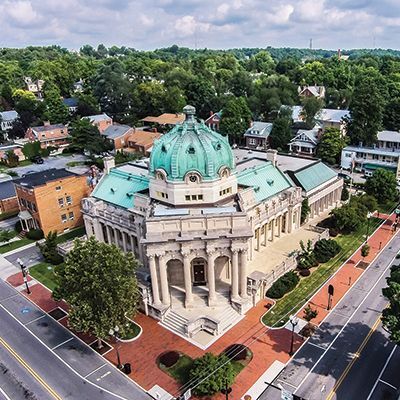 aerial view of Handley library by local photographer - 149 Peyton St
