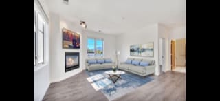 Update Living Room (Unfurnished), Gas Fireplace - 102 S 1st Ave