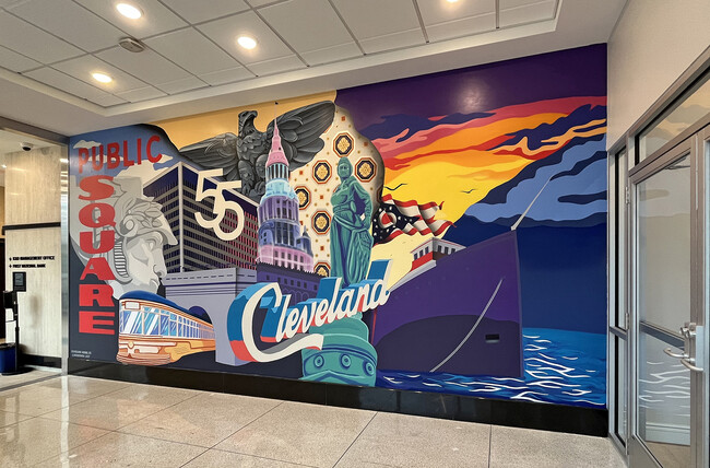 Mural Outside Leasing Office | Residences at 55 - Residences at 55