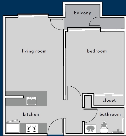 1BR/1BA - Three Rivers