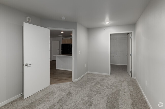2BR, 1BA - 939SF - Bedroom - Twenty08 Apartments