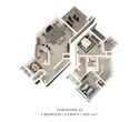 2 Bedroom, 2.5 Bath (Townhome)