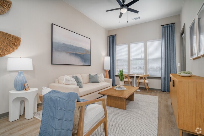 1BR, 1BA - 608SF - Living Room - Residences at Grayson Heights