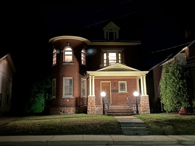 Victorian Night View - 85 E Spring St Apartments