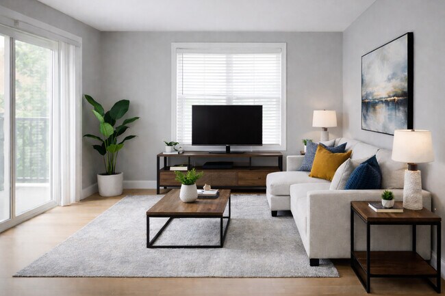 Suite B Muestra de sala de estar - Clock Tower Square