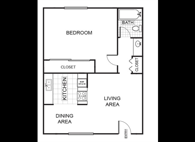 1BR/1BA - 7260 De Soto Apartments