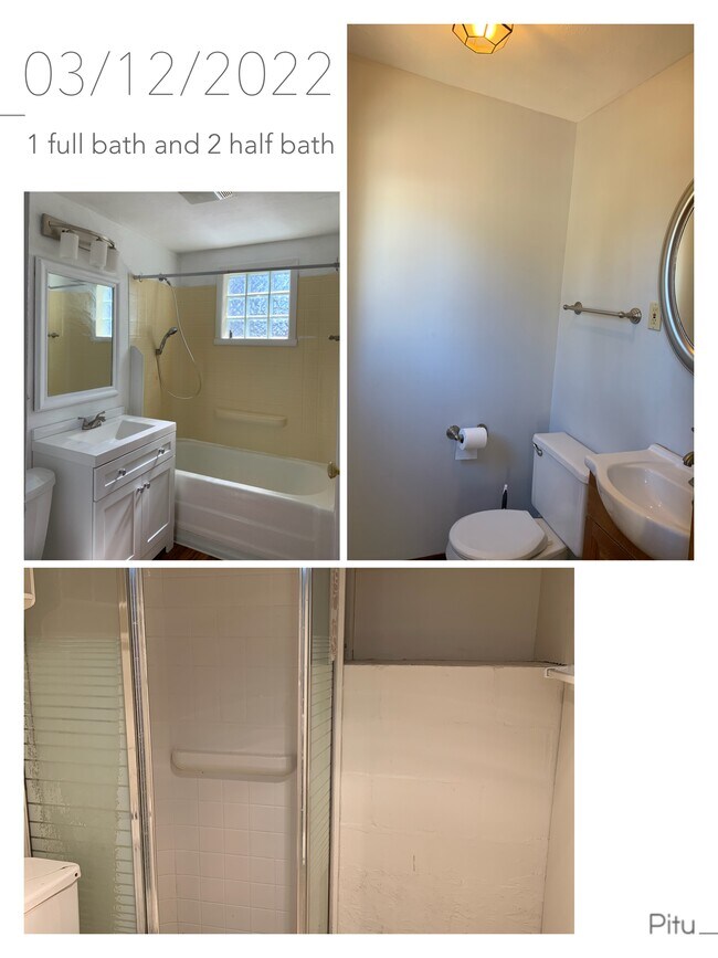One full bathroom on 2nd floor, two half bathrooms on 1st and basement - 3200 Fiebrantz Dr