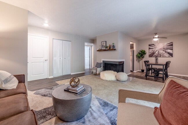 Living and Dining Room at Woodbridge Bloomington - Woodbridge of Bloomington