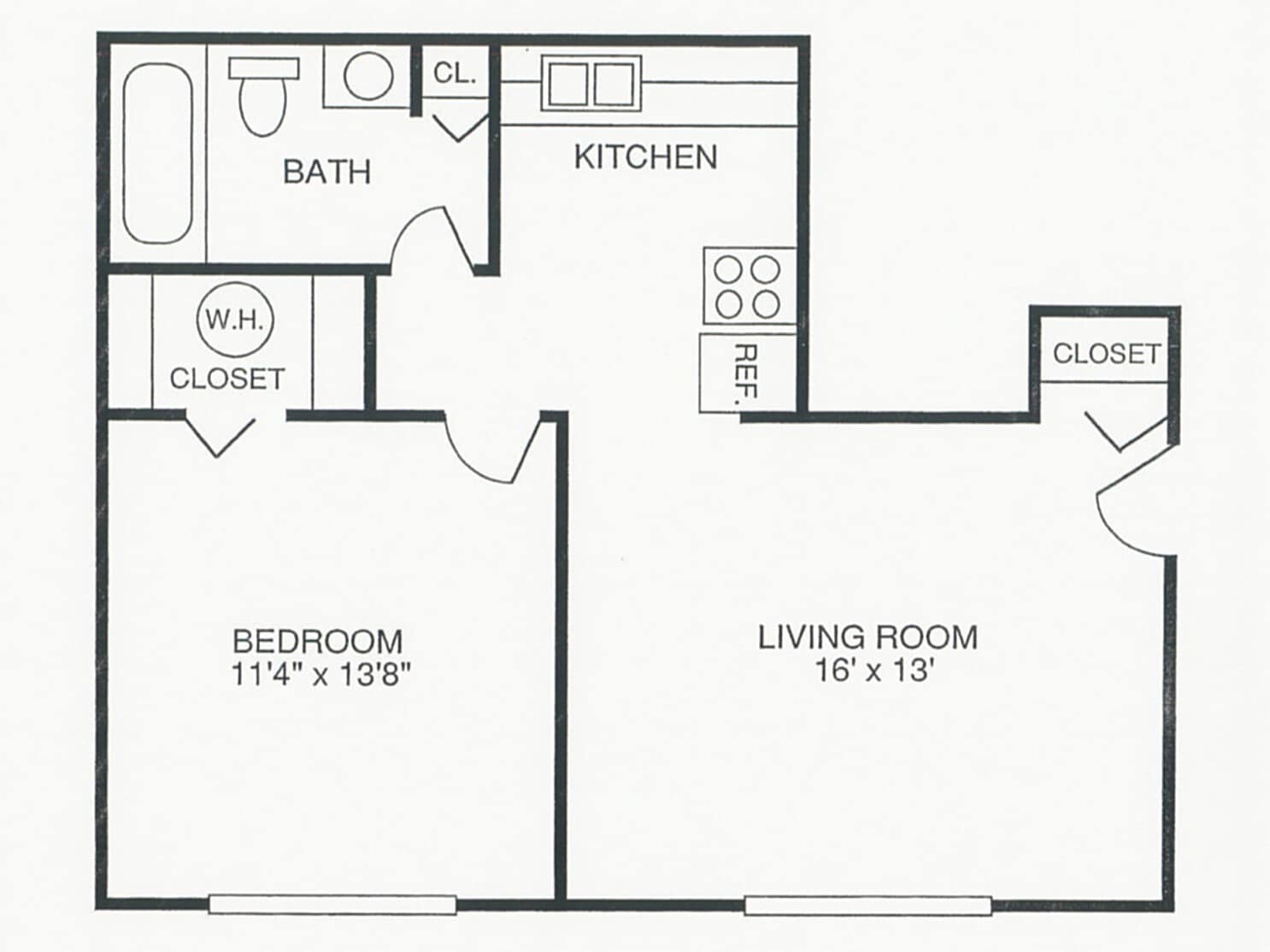 Lake View Shores Apartments – Small One Bedroom