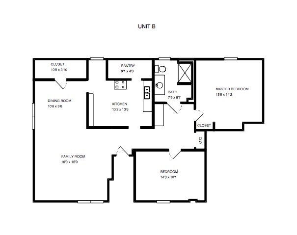 Unit b floorplan - 493-495 Fulton St