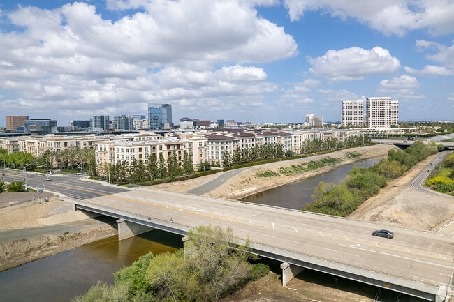 The San Diego Creek runs next to Unviersity Town Center.