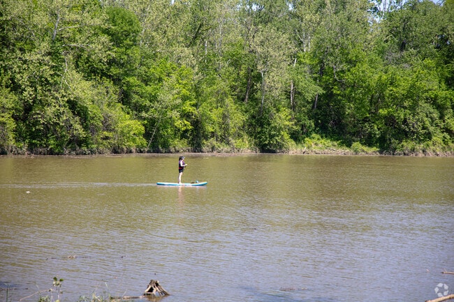 Valley Park residents keep busy paddle boarding on lakes.