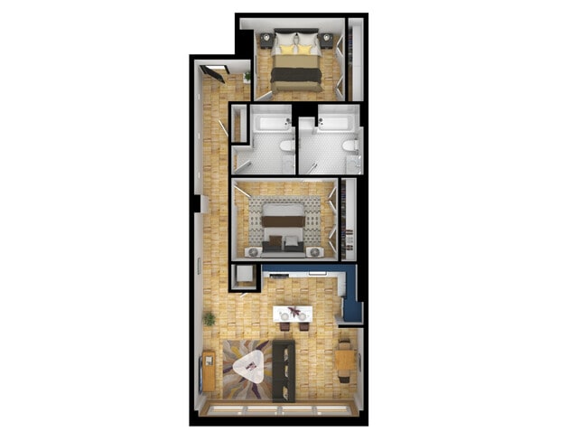 B1- 2 BR - Model Tobacco Lofts