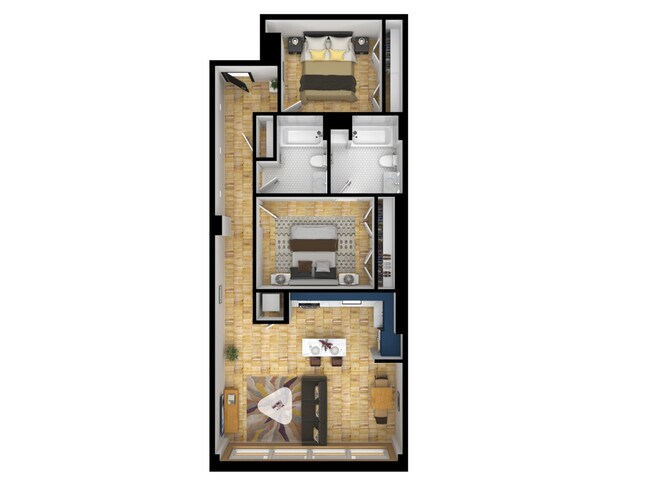 B1- 2 BR - Model Tobacco Lofts