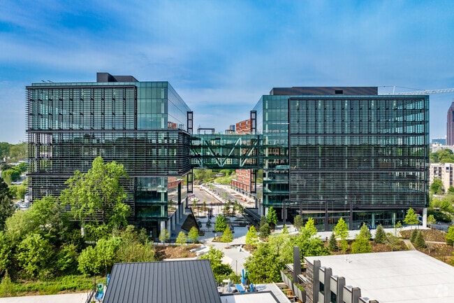 Eye-catching aerials of Poncey-Highland showcase the transforming skyline of the historic area.