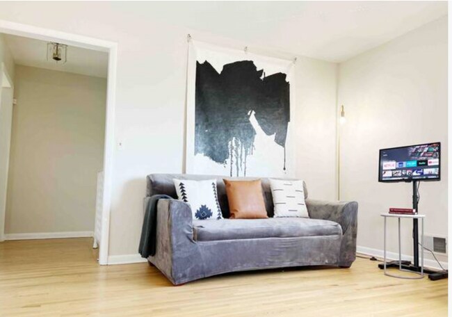 Pull out Sofa Bed (with regular mattress) in living room with TV. - 420 Cornelia St