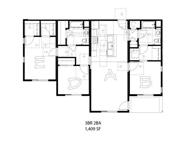 3 habitaciones, 2 baños, 1409 pies cuadrados - The Reserve at Maryland Avenue