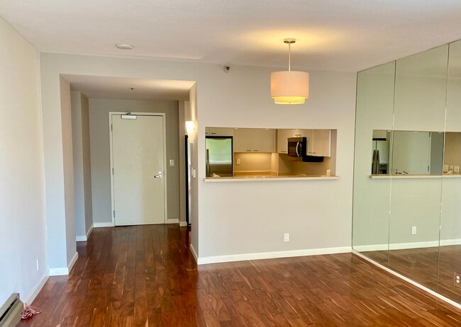 LIVING ROOM FROM WINDOWS - 300 3rd St Apartment