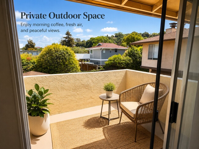 Balcony Unit 6 - Evergreen Apartments